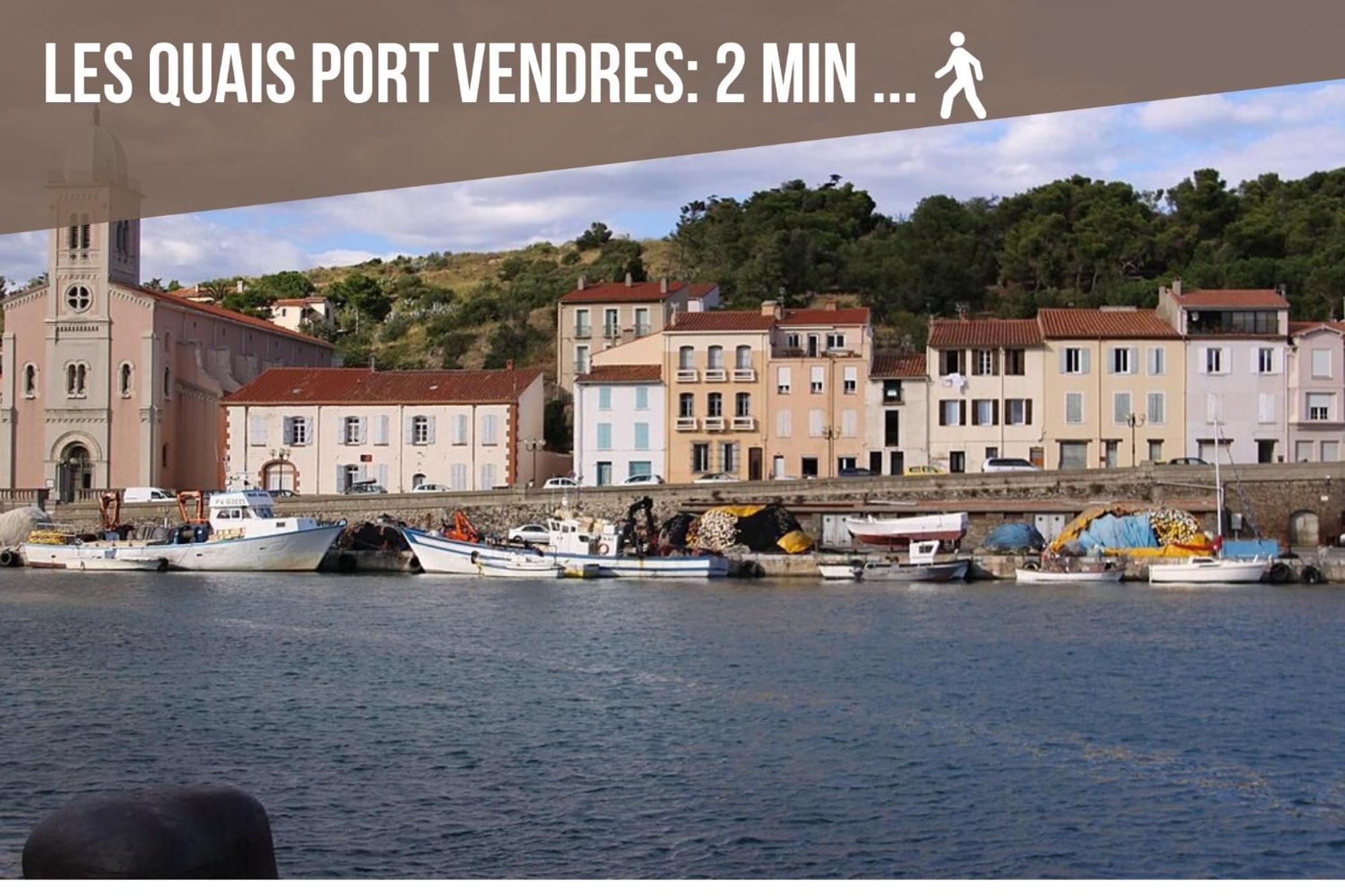 L'Escapade, Port A 200M, Climatisation Et Balcon Leilighet Port Vendres Eksteriør bilde